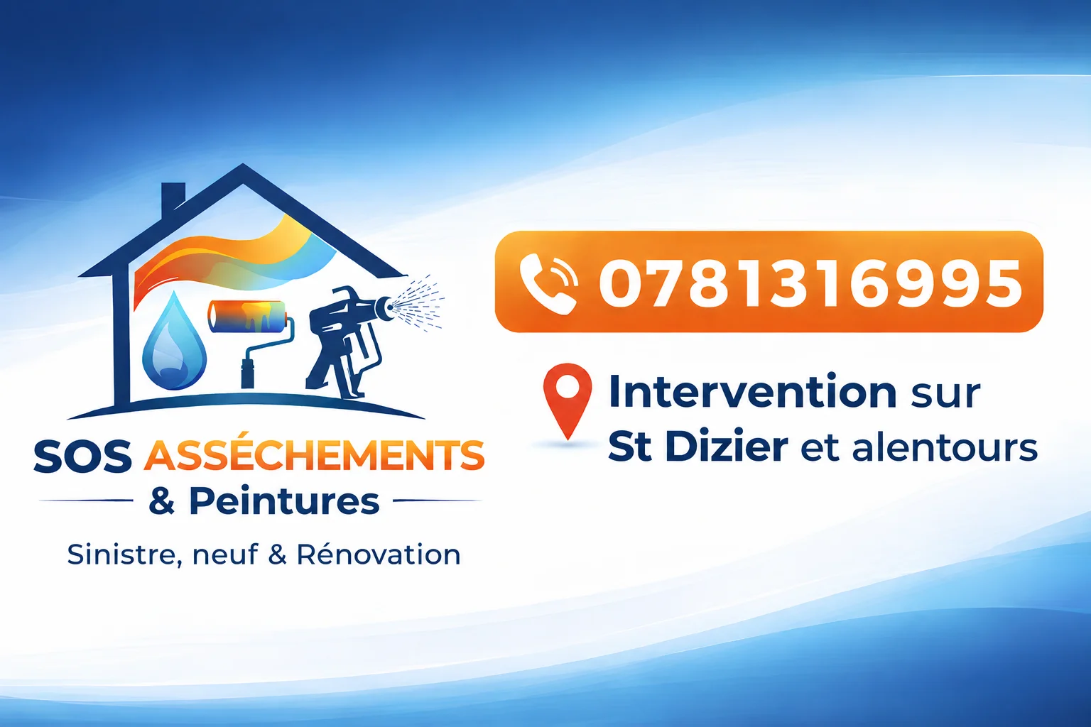 Entreprise de peinture et assèchement des murs à saint-dizier et dans tout le Grand Est